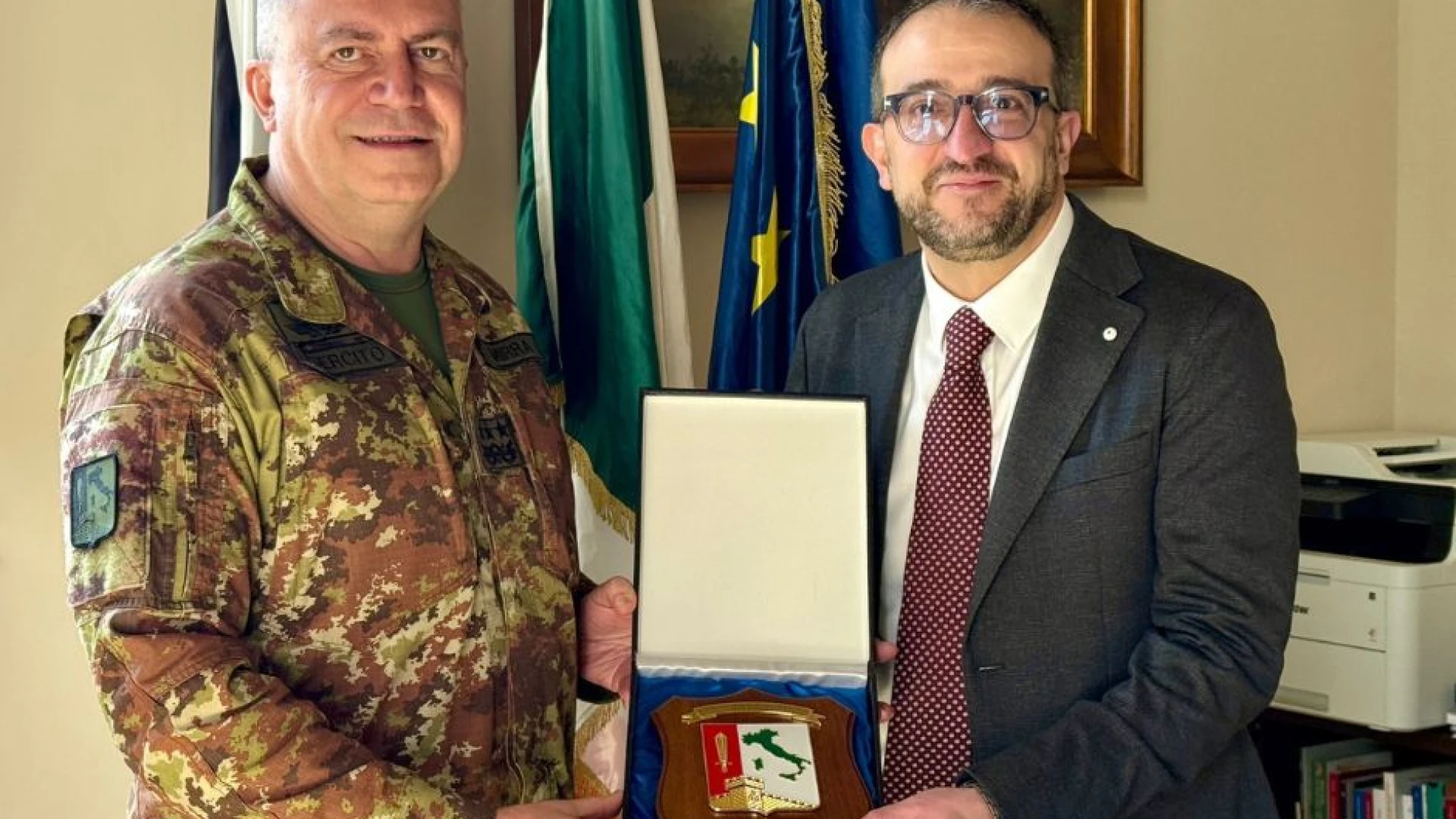 Il Generale di Corpo d’Armata Gianpaolo Mirra in visita a L’Aquila